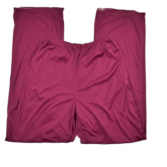 Azazie Maura Mulberry Pantsuit Sequins Chiffon 3- Piece Special Occasion SZ 12 - Picture 7 of 16